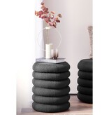 SalesFever Lusvormige Sitzhocker Ø38 cm Antraciet