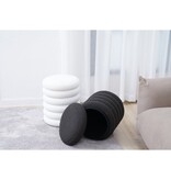 SalesFever Lusvormige Sitzhocker Ø38 cm Antraciet