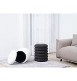 SalesFever Lusvormige Sitzhocker Ø38 cm Antraciet