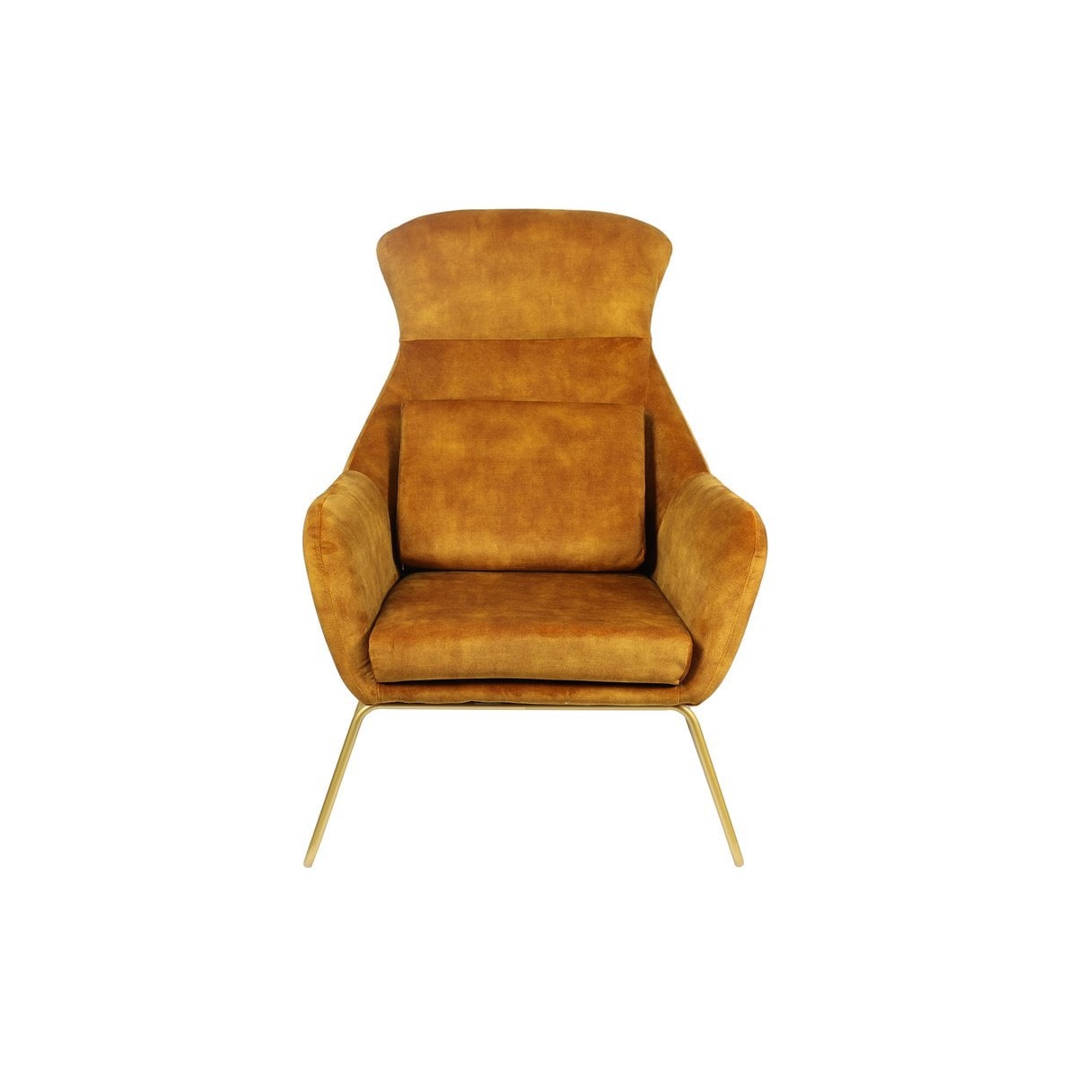 SalesFever Relax fauteuil gemaakt van goud fluweel velours