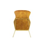 SalesFever Relax fauteuil gemaakt van goud fluweel velours