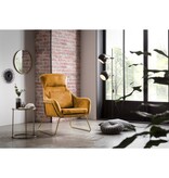 SalesFever Relax fauteuil gemaakt van goud fluweel velours