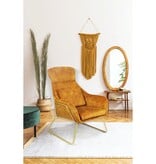 SalesFever Relax fauteuil gemaakt van goud fluweel velours