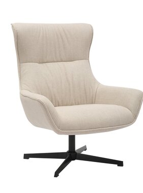 SalesFever Fauteuil structuurstof beige