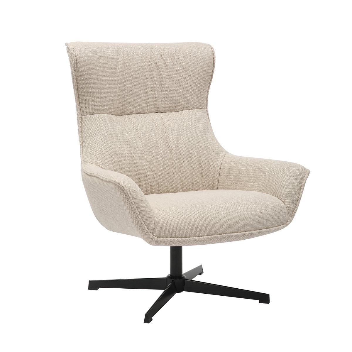 SalesFever Fauteuil structuurstof beige