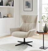 SalesFever Fauteuil structuurstof beige