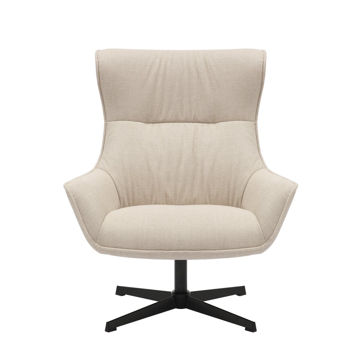 SalesFever Fauteuil structuurstof beige