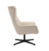 SalesFever Fauteuil structuurstof beige