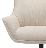 SalesFever Fauteuil structuurstof beige