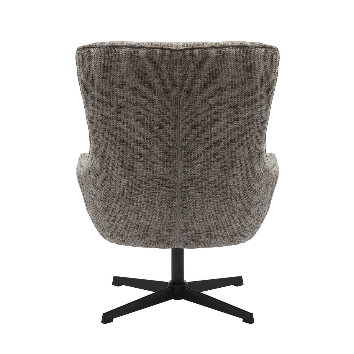 SalesFever Fauteuil chenille stof donkergrijs