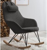 SalesFever Schommelstoel teddybont grijs