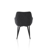 SalesFever Eetkamerstoel structuurstof antraciet