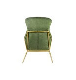 SalesFever Fluweel velours relax fauteuil groen