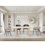 KantoormeubelenPlus Fauteuilset van 2 met structuurstof