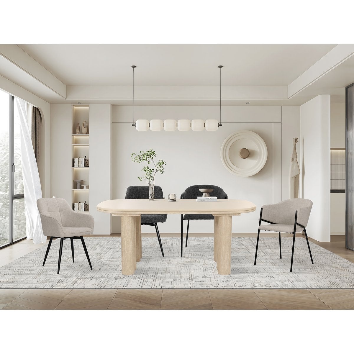 KantoormeubelenPlus Fauteuilset van 2 met structuurstof