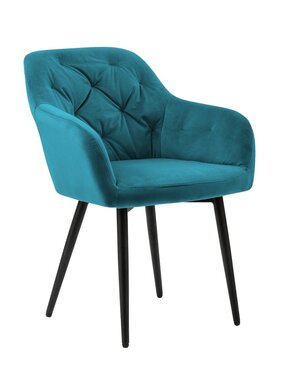 SalesFever Fauteuil turkoois fluweel