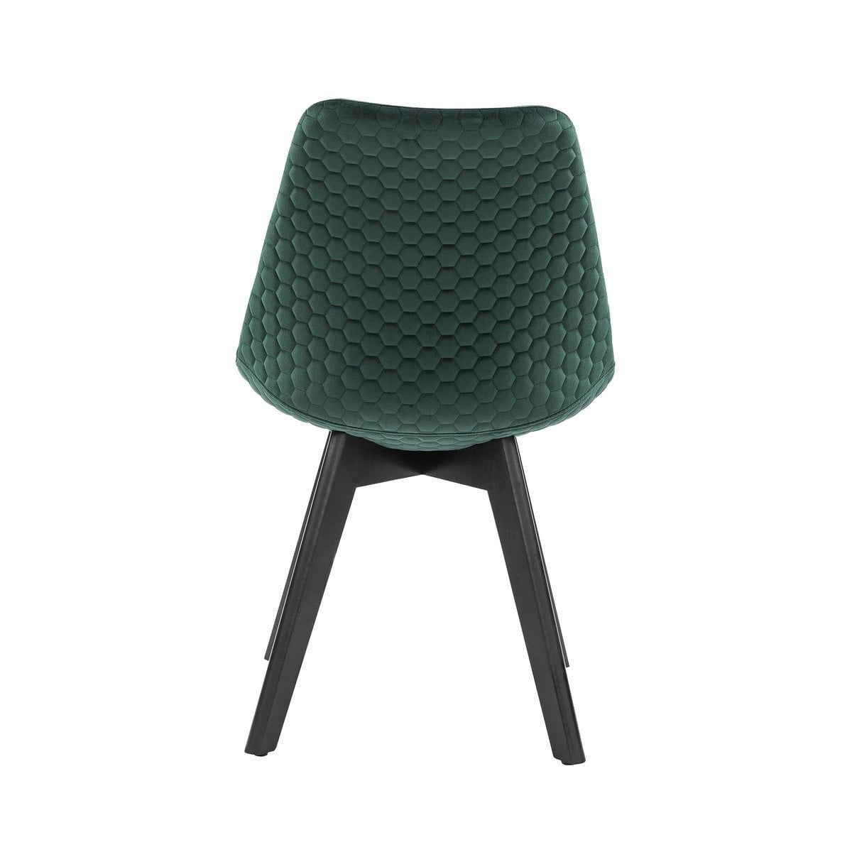 SalesFever Set van 2 eetkamerstoelen in groen fluweel
