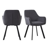 SalesFever Set van 2 fauteuils grijs