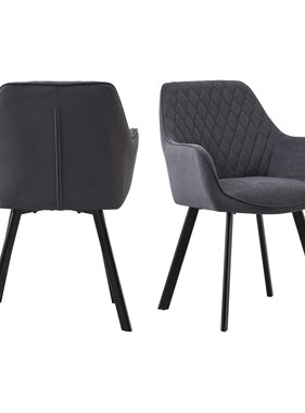 SalesFever Set van 2 fauteuils grijs