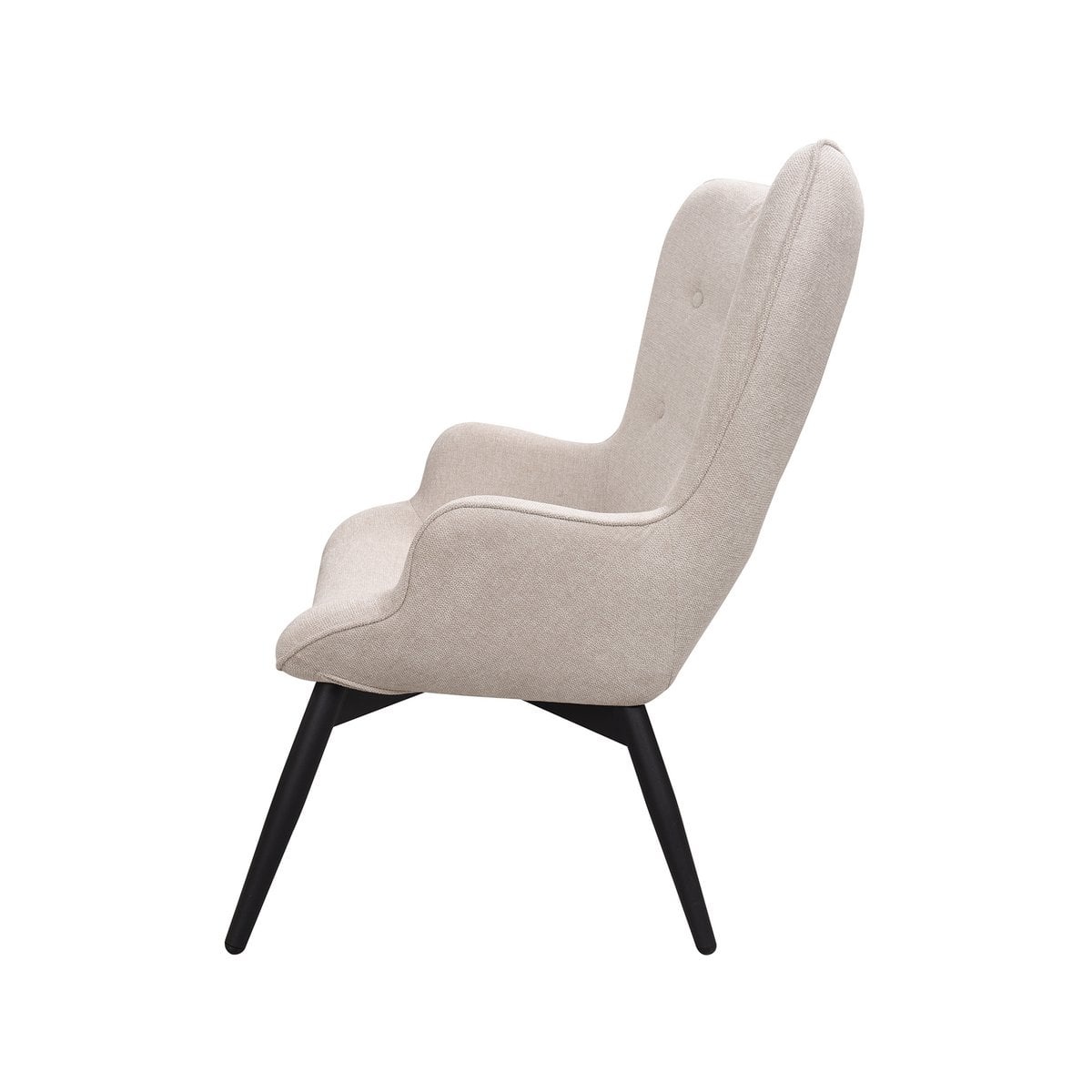 SalesFever Fauteuil beige structuurstof