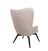 SalesFever Fauteuil beige structuurstof