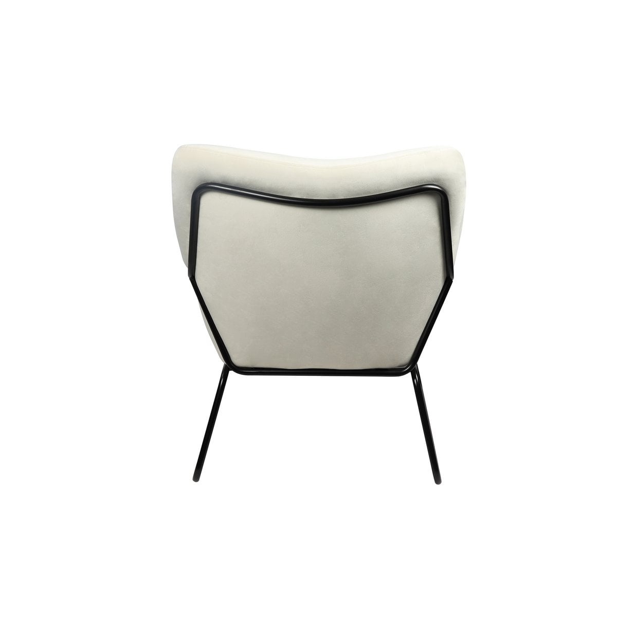 SalesFever Loungestoel bekleed met beige fluweel