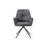 SalesFever Fauteuil met 360° draaifunctie, zwart