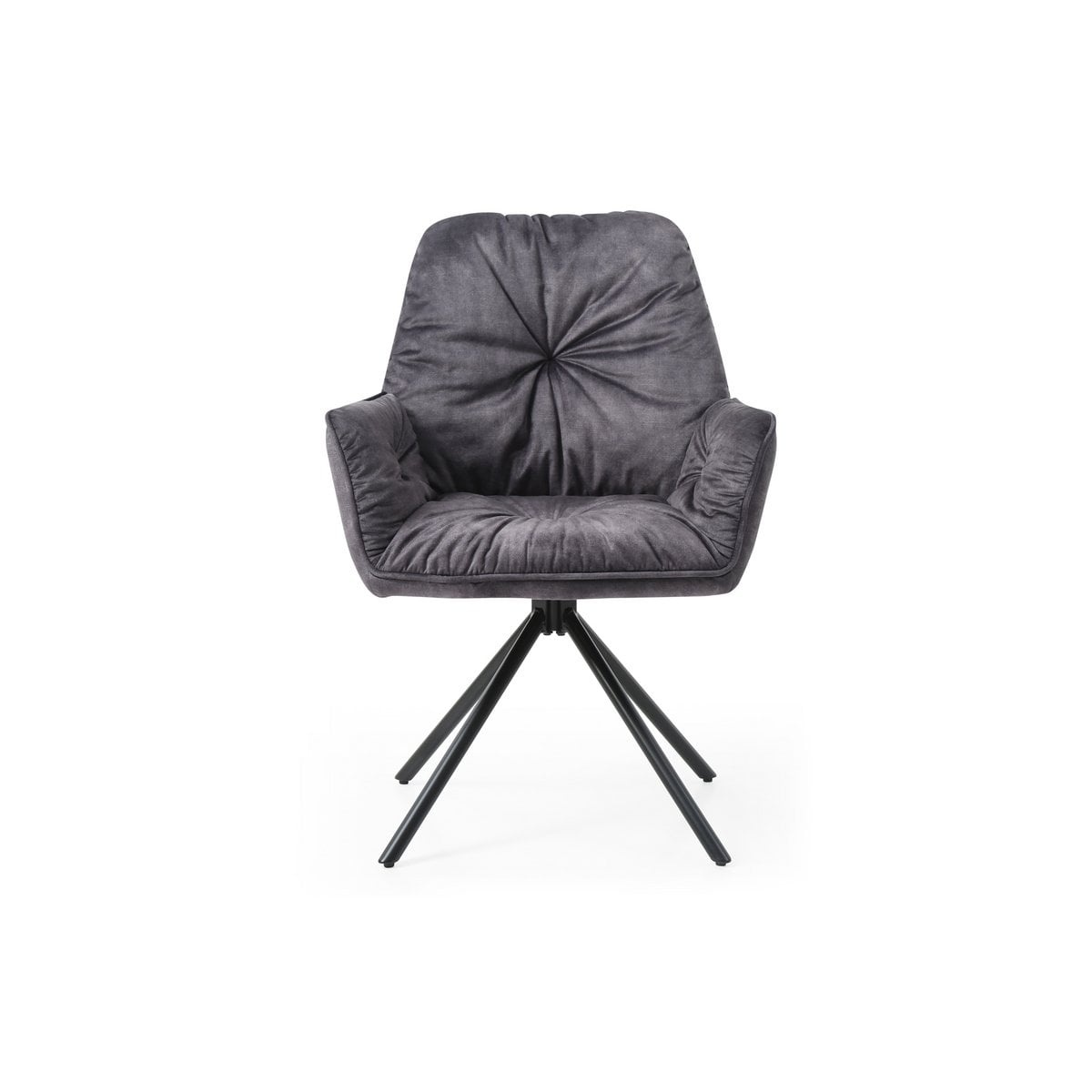 SalesFever Fauteuil met 360° draaifunctie, zwart