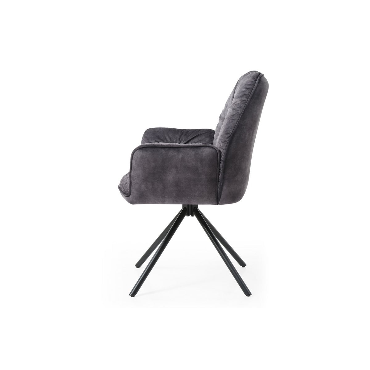 SalesFever Fauteuil met 360° draaifunctie, zwart