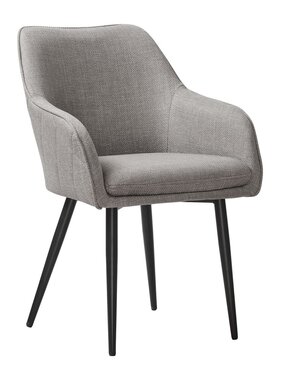 SalesFever Eetkamerstoel structuurstof taupe