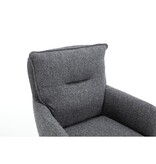 SalesFever Fauteuil structuurstof antraciet