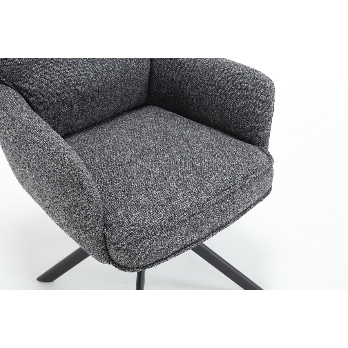 SalesFever Fauteuil structuurstof antraciet