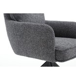 SalesFever Fauteuil structuurstof antraciet