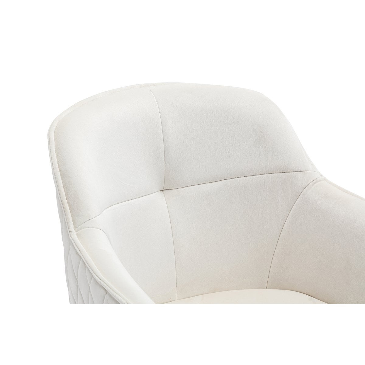 SalesFever Fauteuil met honingraatquilt beige