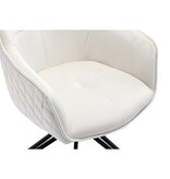 SalesFever Fauteuil met honingraatquilt beige