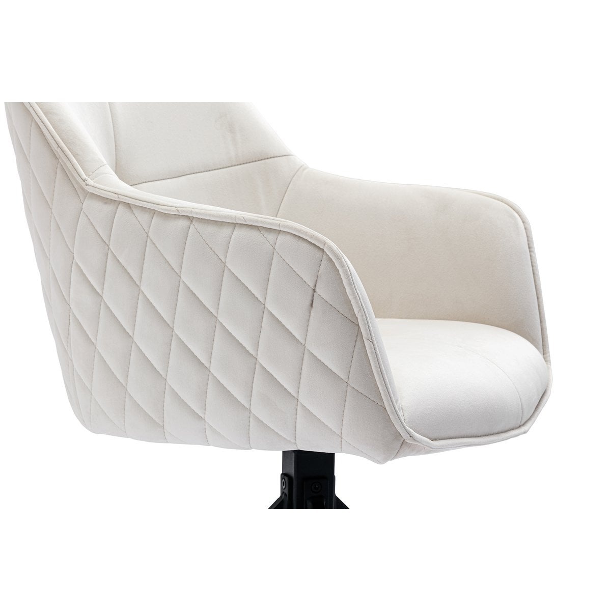SalesFever Fauteuil met honingraatquilt beige