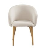 SalesFever Fauteuilset van 2 structuurstof beige