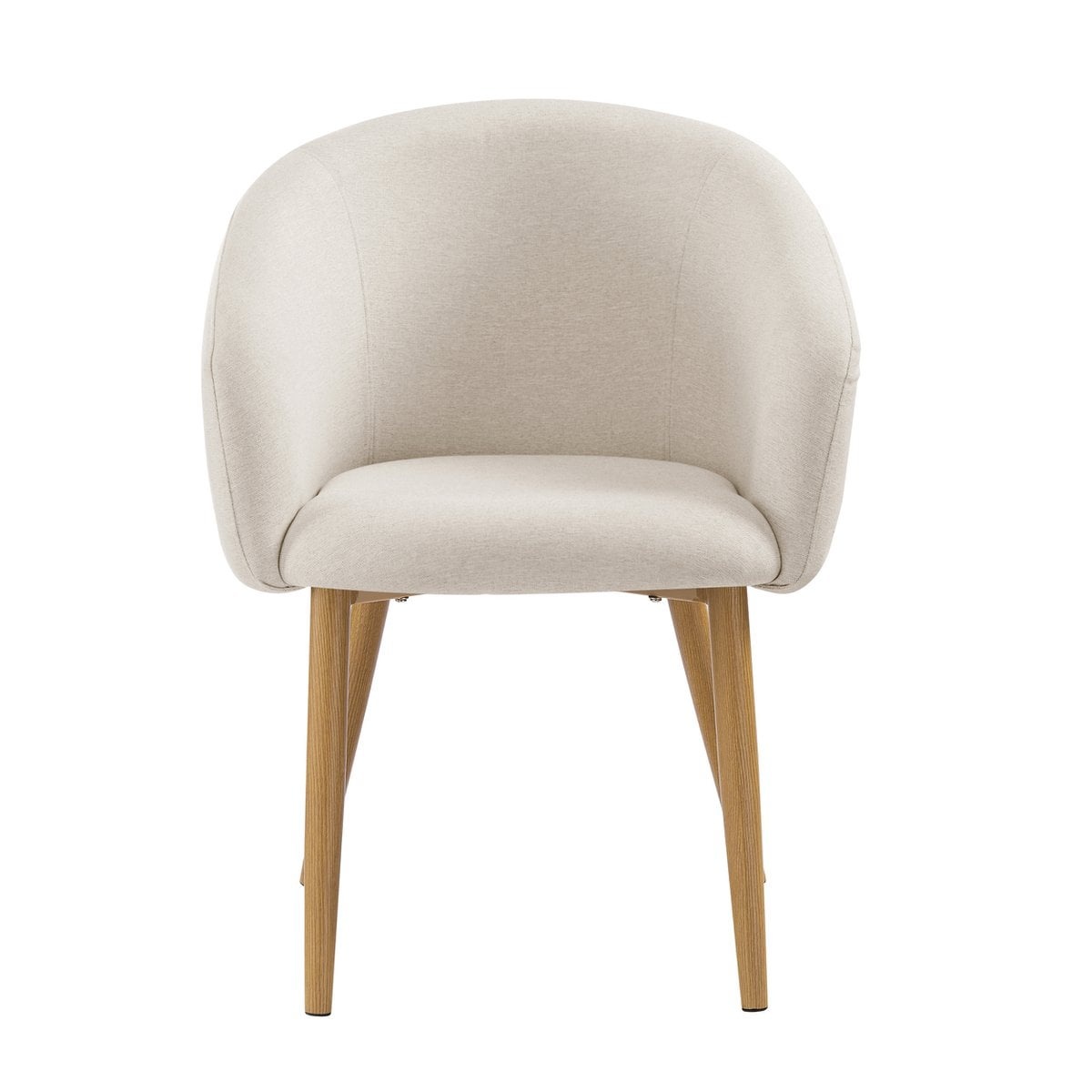 SalesFever Fauteuilset van 2 structuurstof beige