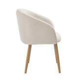 SalesFever Fauteuilset van 2 structuurstof beige