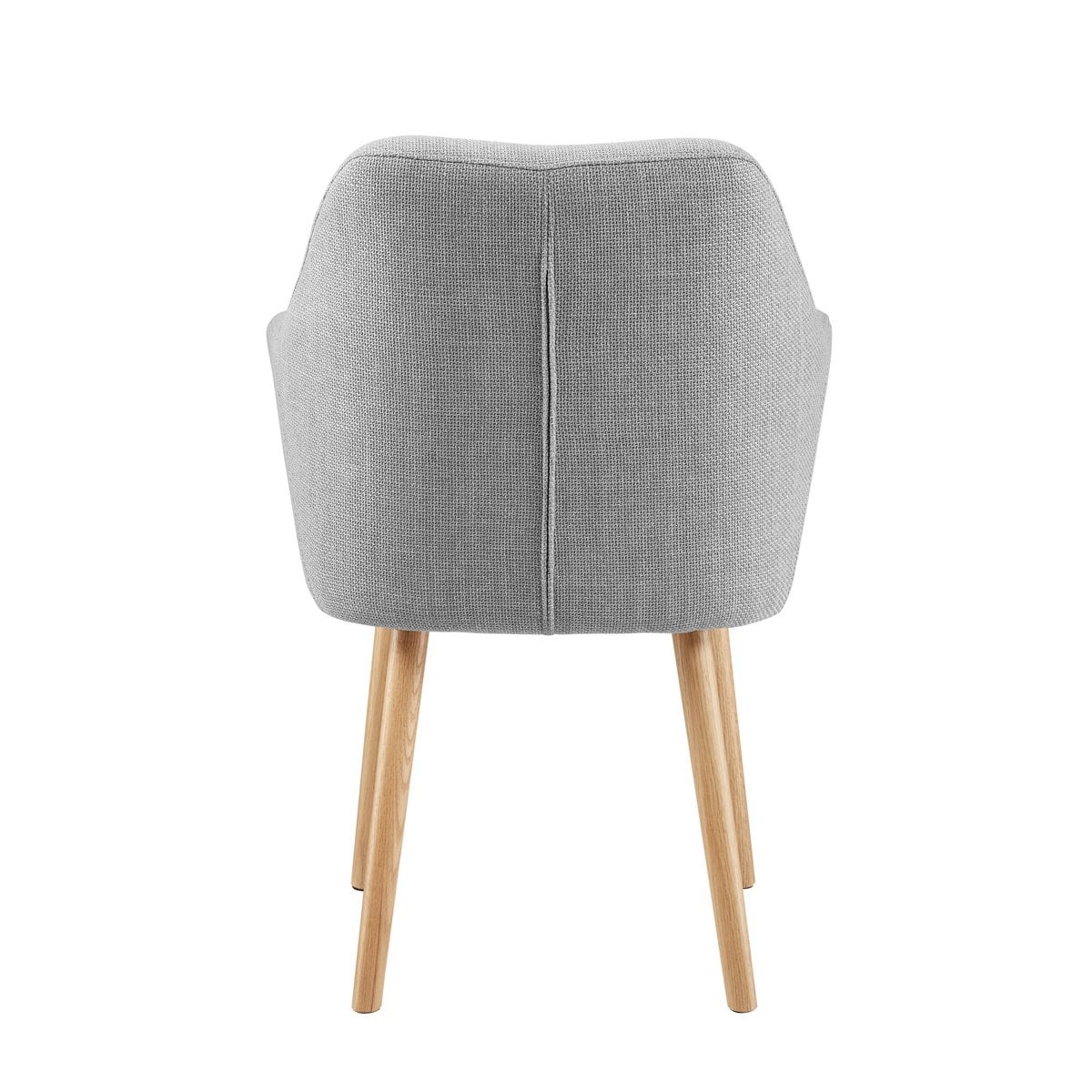 SalesFever Structuurstof fauteuil lichtgrijs