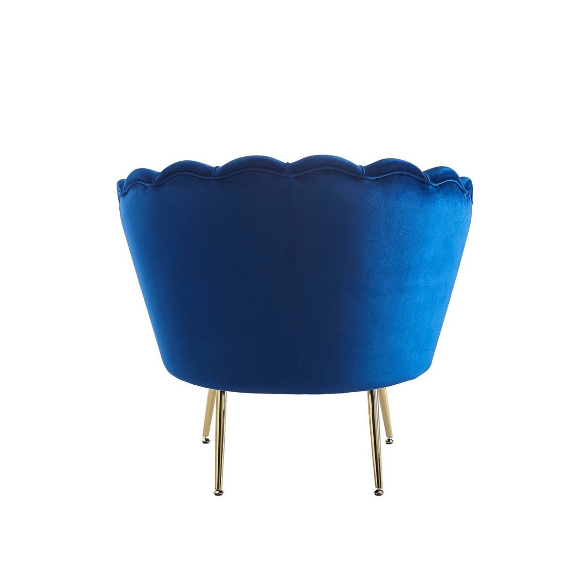 SalesFever Kuipfauteuil gemaakt van donkerblauw fluweel