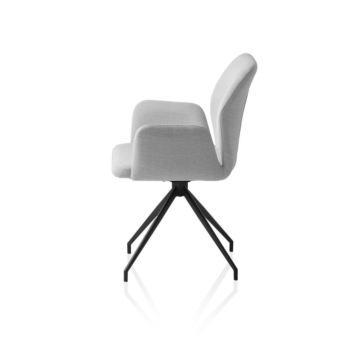 SalesFever Fauteuil met 180° draaifunctie Lichtgrijs