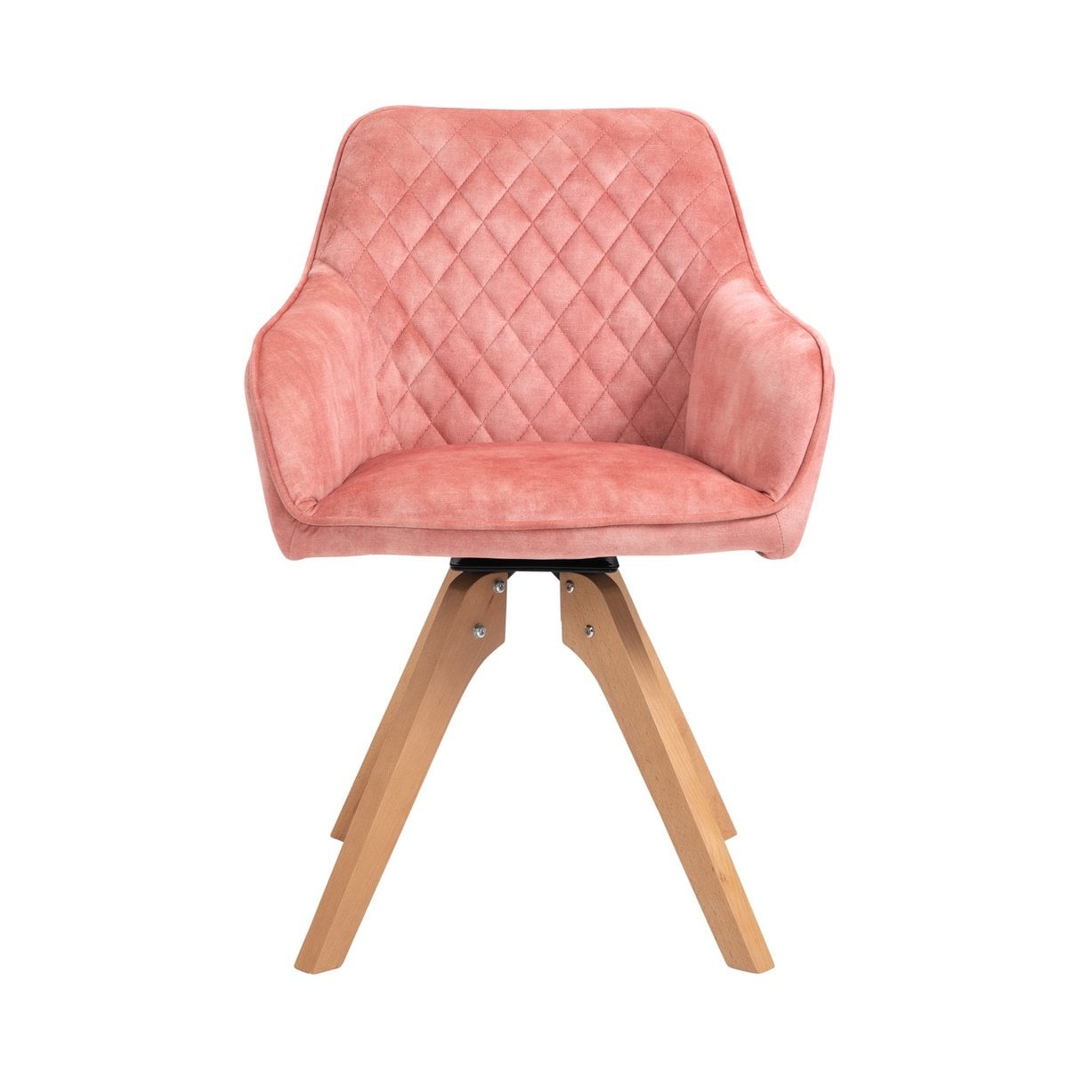 SalesFever Fauteuil vintage fluweel velours, roze