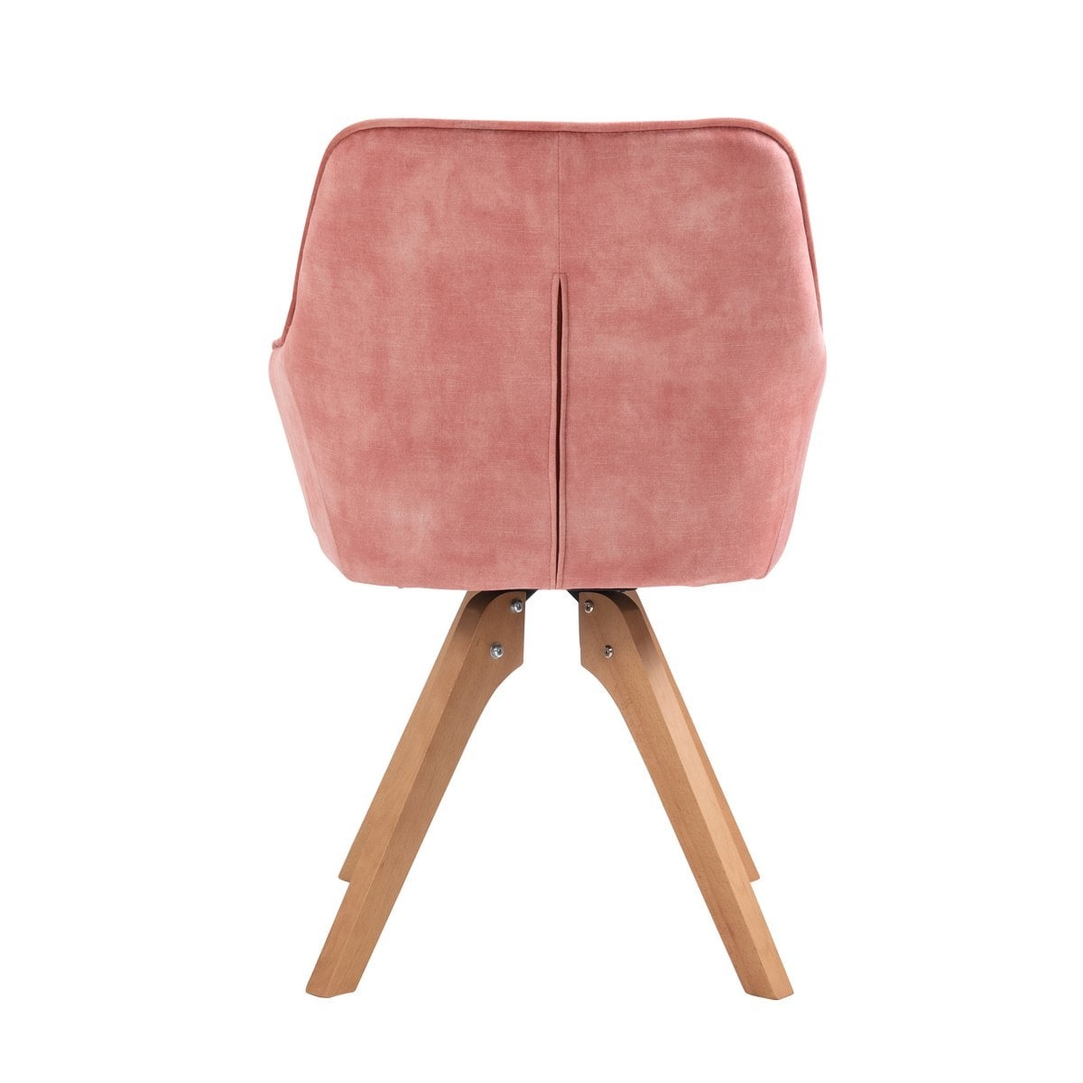 SalesFever Fauteuil vintage fluweel velours, roze