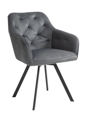 SalesFever Fauteuil met 360° draaifunctie Grijs