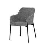 KantoormeubelenPlus Set van 2 fauteuils met bouclé hoes