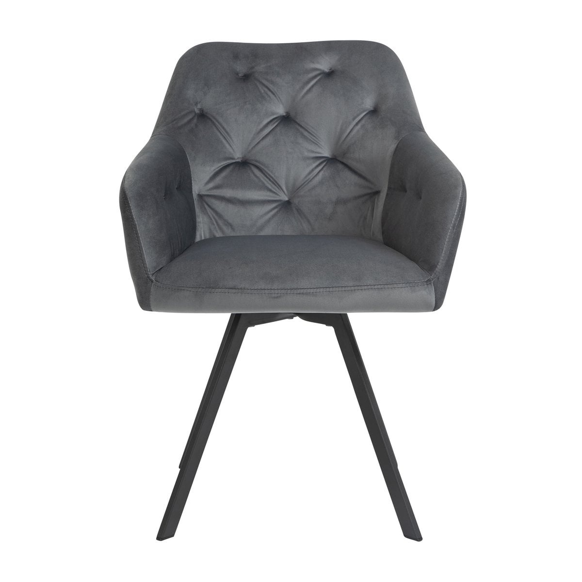SalesFever Fauteuil met 360° draaifunctie Grijs