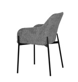 KantoormeubelenPlus Set van 2 fauteuils met bouclé hoes