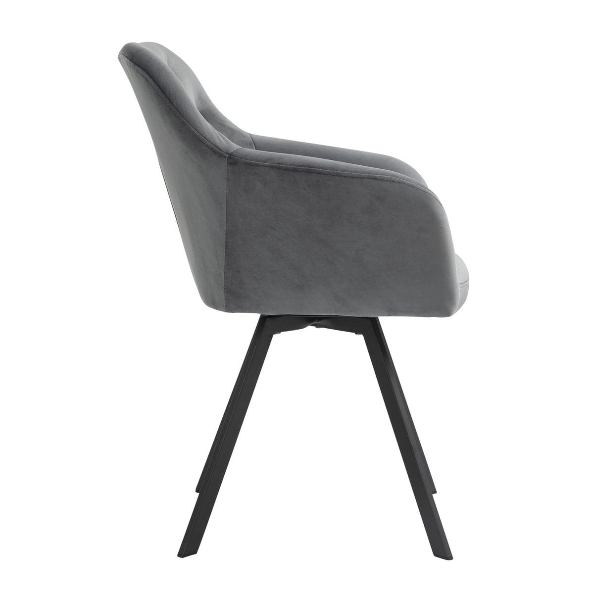 SalesFever Fauteuil met 360° draaifunctie Grijs