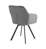 SalesFever Fauteuil met 360° draaifunctie Grijs